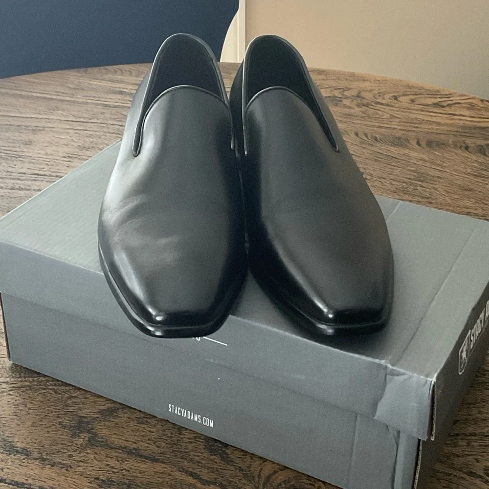 Stacy Adams Classic Black Slip-On Loafers